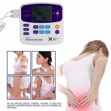 Estimulador eléctrico de XFT-320 profesional, masajeador máquina Tens doble con almohadillas, bolígrafo de acupuntura, masaje corporal Digital, relajación 2024 - compra barato