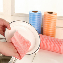 50pcs/roll Magic Cloth Non-woven Cleaning Cloth Dishcloth Disposable Wash Towel Roll Deoil Degreaser Kitchen Tool Cleaning Towl 2024 - buy cheap