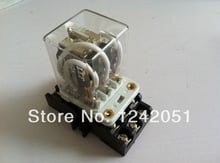 JQX-38F DC 24V 40A 11 Pin 3PDT Coil Power Relay With Socket 2024 - buy cheap