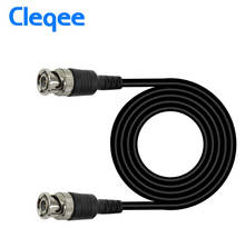 2018 Cleqee P1013 BNC Q9 Male Plug To BNC Q9 Male Plug Oscilloscope Test Probe Cable Lead 100CM BNC-BNC 2024 - buy cheap