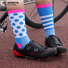 Dh meias esportivas para homens e mulheres, 6 cores, uso ao ar livre, profissional, montanha, respirável, basquete 2024 - compre barato