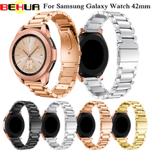 Correa de Metal para reloj Samsung Galaxy, banda de acero inoxidable de 20mm, 316L, 42mm, para Samsung Gear Sport S2, Bnads 2024 - compra barato