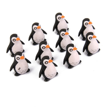 10pcs Cute Miniature Small Penguin Dollhouse Bonsai Garden Resin Landscape Birthday Gift Accessories 2024 - buy cheap