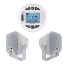 Reproductor MP3 con Bluetooth para coche, receptor de Audio con caja marina de 4 pulgadas, altavoces para exteriores, ATV, UTV, SPA 2024 - compra barato