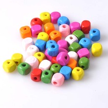 Mixed Cube Wooden Spacer Beads For Jewelry making DIY 12mm 100pcs MT0537-12 2024 - buy cheap