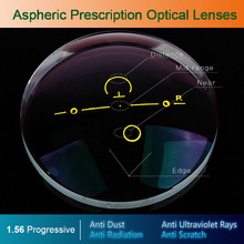 Hotony 1.56 Index Digital Free-form Progressive Aspheric Optical Eyeglasses Prescription Lenses AR-Coating UV400 Men and Women 2024 - buy cheap
