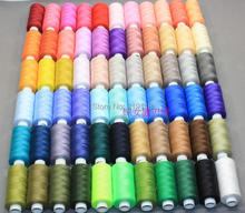 Hilo de coser mezclado en 66 colores, piezas de máquina de coser, hilo de poliéster de 100%, 388 yardas/color, Envío Gratis 2024 - compra barato