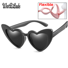 WBL-Gafas de sol polarizadas para niños y niñas, lentes de sol infantiles con forma de corazón, de silicona, UV400, TR90 2024 - compra barato