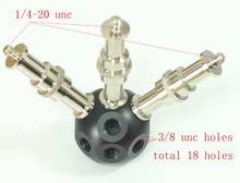 Multifunctional Magic Ball 3/8" Holes with 3pcs 3/8" male to 1/4" male adaptors tripod camera 2024 - buy cheap
