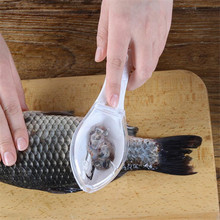 Cuchillo de acero inoxidable para limpieza de pescado, cepillo de piel de pescado, raspador de peladora, utensilio de cocina, herramientas de limpieza de mariscos 2024 - compra barato