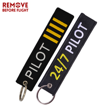 Remove Before Flight PILOT Key Chain Jewelry Safety Tag Keychain for Bag Embroidery Pilot Key Ring Chain for Aviation Gifts 2024 - buy cheap
