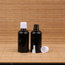 20pcs/Lot Wholesale High Quality Glass 50ml Essential Oil Bottle Black Women Cosmetic Small Plastic Lid Container 50g Vial 2024 - buy cheap