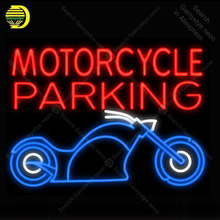 NEON SIGN For Motorcycle Parking NEON Bulbs Sign Lamp Real GLASS Tube Decorate Bar Room Handcraft Advertise neon light 2024 - buy cheap