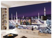 Пользовательские фото обои 3d ТВ обои фрески Городской Ночной Пейзаж Небо Европейская Архитектура ТВ фон обои 2024 - купить недорого