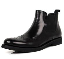 Ботинки Martin; мужские высокие ботинки из натуральной кожи в британском стиле; мужские ботинки с перфорацией типа «броги» 2024 - купить недорого