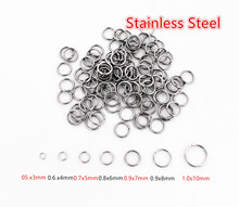 Lote de 200 anillos abiertos de 3, 4, 5, 6, 8 y 10 mm, accesorio para fabricar joyas, joyería personalizable 2024 - compra barato