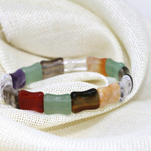 High grade bracelet mix-stone natural tiger eyes chalcedony carnelian onyx stone beads 12*15mm bangle jewelry 7.5inch B1691 2024 - buy cheap