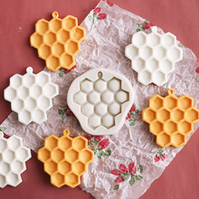Yueyue sugarcraft molde em formato de favo de mel, de silicone, para fondant, ferramentas de decoração de bolo, molde de pasta de goma de chocolate 2024 - compre barato