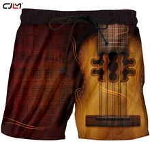 CJLM Gothic Guitar Art Musical Instrument Summer 3D Full Printing Fashion Beach Shorts Print Hip Hop Style Fitness Casual 2024 - buy cheap
