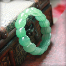 Натуральный зеленый браслет KYSZDL, мужские и женские модели Tanglin, браслет с камнями ручной работы, ювелирные подарки 2024 - купить недорого
