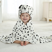Baby Cartoon Animal Cosplay Photo props Receiving Blanket Flannel White snow leopard Design Newborn Infant Bath Sleeping Robe 2024 - buy cheap