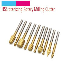 10pcs HSS Steel 3.1mm Shank Woodworking Milling Cutter Routing Router Bits Craving Knife For Rotary Engraving Machine Tools 2024 - buy cheap