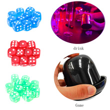 10pcs 6 Sided 15mm Transparent Cube Round Corner Portable Table Playing Games 2024 - buy cheap