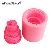 1 Pc DIY 3-layer Cake Candle Silicone Mold Soap 3D Soap Mold Candle Making Mold Craft Jewelry Decorative Baking 2024 - buy cheap