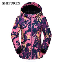 SHIFUREN-Chaqueta de camuflaje polar Softshell para mujer, chaqueta de esquí cálida para acampar al aire libre, para deportes de senderismo y caza 2024 - compra barato