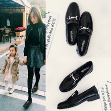 2018 new British wind small leather shoes female Korean version of the wild flat shoes Loafers. 2024 - buy cheap