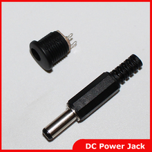 Free Shipping 20pcs 2.1x5.5mm DC Power Female Plug Jack + Male Plug Jack Connector Socket Adapter(long type) 2024 - buy cheap