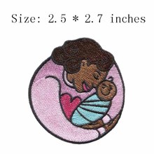 Mom and a baby embroidery patch 2.5" wide  jersey patch/bordados/family patch 2024 - buy cheap