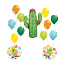 13pcs/lot Cacti Forest Plants Cactus Flamingo Foil Balloons 10'' Latex Helium Balls Baby Shower Summer Fiesta Party Supplies 2024 - buy cheap