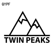 QYPF 17.8cm*12.1cm TWIN PEAKS Mountain Delicate Vinyl Car Sticker Wonderful Window Decal C18-0293 2024 - buy cheap