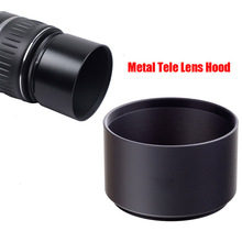 Capuz de lente de telas de metal, 37mm 39mm 40.5mm 43mm 46mm parafuso-in telephoto tubular lente proteger para canon nikon sony olympus dlsr 2024 - compre barato