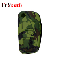 Capa de silicone para controle remoto de carro, capinha para audi a1 s1 a3 s3 a4 2005 2006 2007-2013, 3 botões, camuflagem, 1 peça 2024 - compre barato