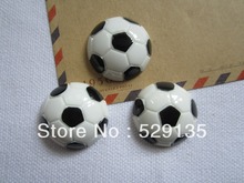 Resin Football, Resin Flat back Cabochon for Scrapbooking, Embellishment Hair Bow Center DIY (25mm) 2024 - buy cheap