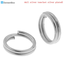 Doreen Box anillos abiertos de 6mm de diámetro, 800 Uds., Color plateado, doble bucle Accesorios (B04154) 2024 - compra barato