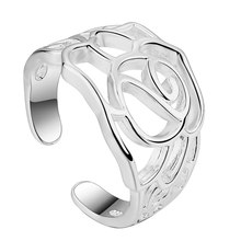 0 посеребренное кольцо, серебряное модное Ювелирное кольцо для женщин и мужчин, /SFFVDZPV ONYZUIFL 2024 - купить недорого