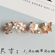 New Fashion Charms Rhinestone Zinc Alloy Enamels Flower Butterfly DIY Making Necklace Hair Jewelry Pendant Material Accessories 2024 - buy cheap