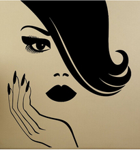 Manicure Vinyl Wall Decal Sexy Girl Spa Beauty Nail Salon Interior  Wall Sticker Beauty Salon Nail Bar Decorative Decoration 2024 - buy cheap