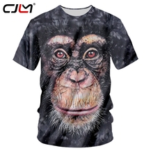 CJLM 3D Funny Print Monkey T-shirt For Men's Summer Tops Animal Tshirt Man Hiphop Streetwear Punk Short Sleeve Tee Shirts Unisex 2024 - buy cheap