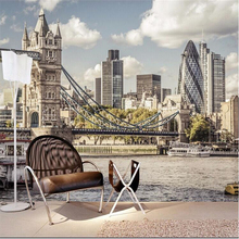 beibehang wallpaper City River Thames in London large mural landscape study  living room TV background wall mural wall paper 2024 - buy cheap
