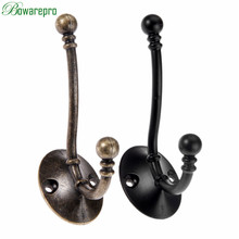 bowarepro Hook Hanger Wall Hanging Hook Vintage Bronze Hook Rustic Key Coat Bag Hat Hanger Rustic Robe Cloth Hook for Bathroom 2024 - buy cheap