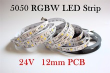 12mm PCB DC24V LED Strip Light 5050 RGBW  60 LED/m IP20  RGB+W/ RGB+WW Flexible LED Light 5m/lot Better Than Smd3528 5630 5730 2024 - buy cheap