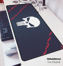 Alfombrilla de ratón Punisher skull, la mejor alfombrilla de ratón de 700x300x3mm, para ordenador portátil, regalos, alfombrilla de ratón para gaming 2024 - compra barato