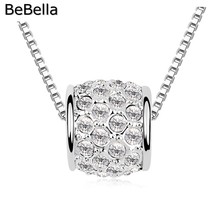 BeBella-Colgante de cuentas chapado en rodio para mujer, collar hecho con cuerda, regalo 2024 - compra barato