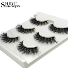 SHIDISHANGPIN 3 pairs mink eyelashes natural long eyelashes 10mm handmade false lashes false eyelashes 3d mink lashes cilios 2024 - buy cheap