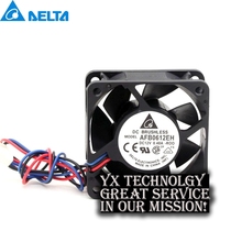 For Delta 60*60*25mm 3-wire AFB0612EH-ROO 60mm 12V 0.48A 6025 6cm double ball bearing cooling fan 2024 - buy cheap