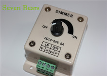 12V 24V DC 8A Single Color LED Dimmer Switch Brightness Controller for led lamp strip light 2024 - buy cheap